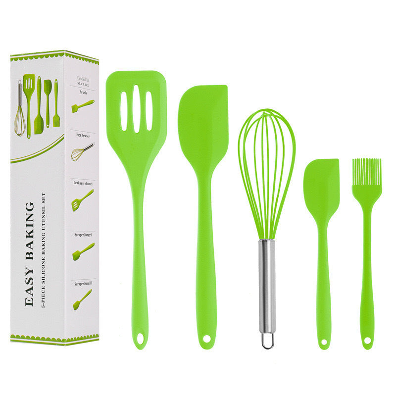 Wholesale silicone kitchenware five piece set